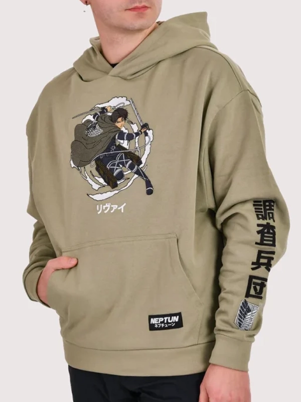 Attack On Titan Hoodie Green