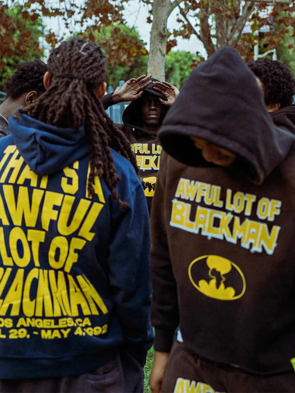 Awful Lot Of Blackman Black Pullover Hoodie