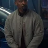 Back in Action Jamie Foxx Grey Bomber Jacket