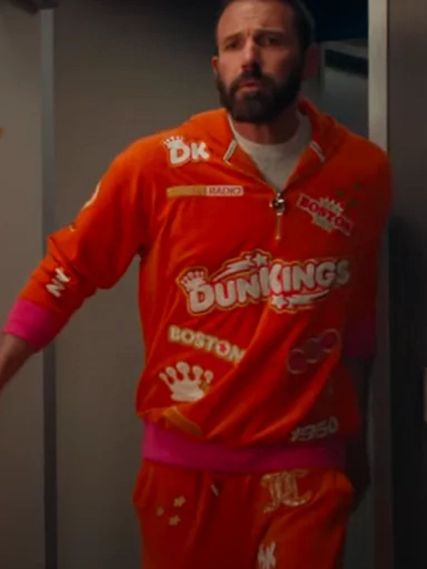 Ben Affleck Super Bowl Dunkings Tracksuit Orange