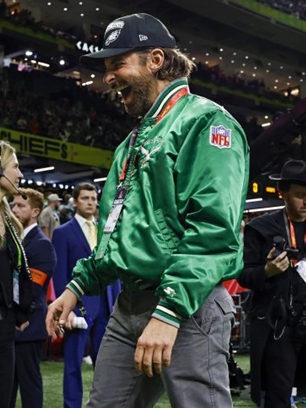 Bradley Cooper Eagles Super Bowl LIX Jacket Green