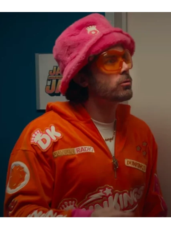 Casey Affleck Super Bowl Commercial 2025 Dunkings Tracksuit Orange