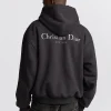 Christian Dior Couture Distressed Black Hoodie