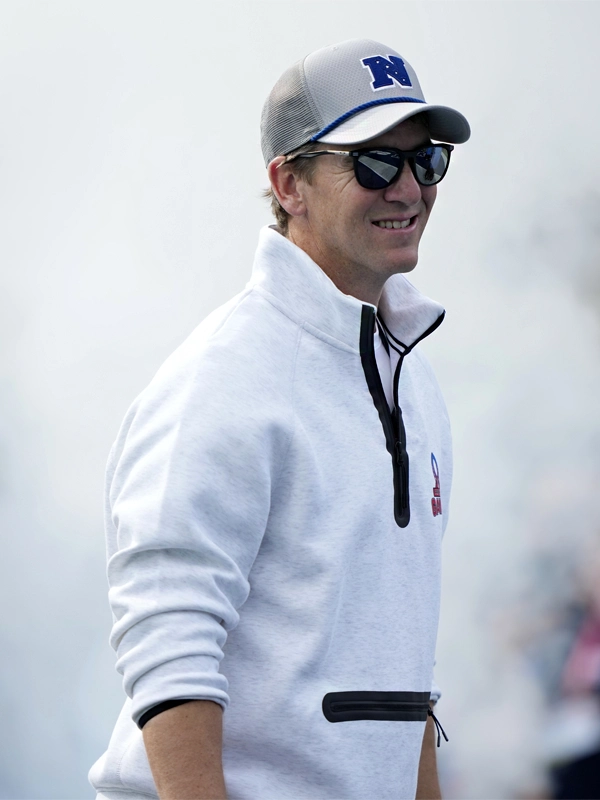 Eli Manning Pro Bowl Games Tech Fleece Half-Zip Jacket White