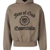 Fear OF God Essentials University Hoodie Brown