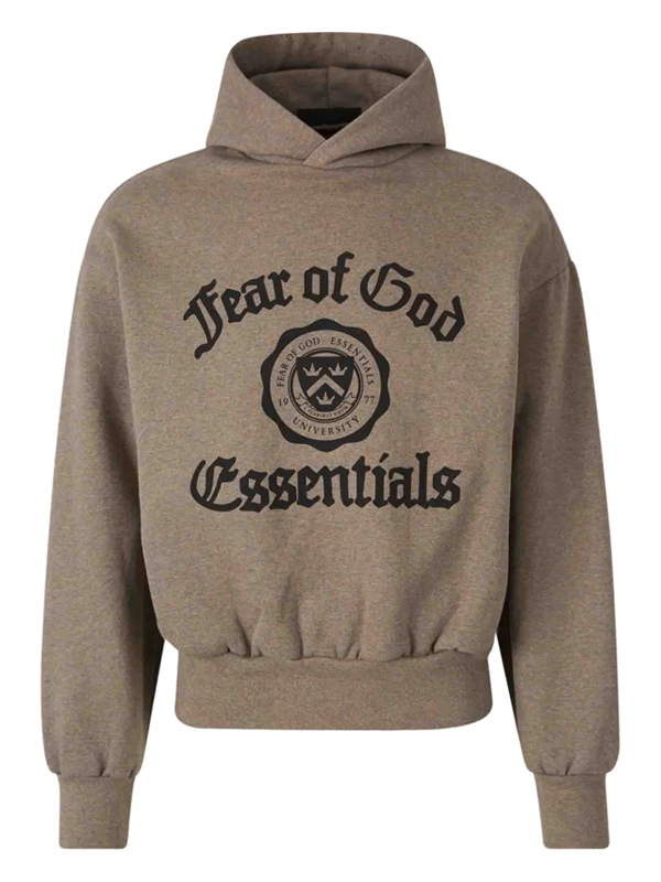 Fear OF God Essentials University Hoodie Brown