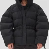 Ganni Black Oversized Puffer Jacket