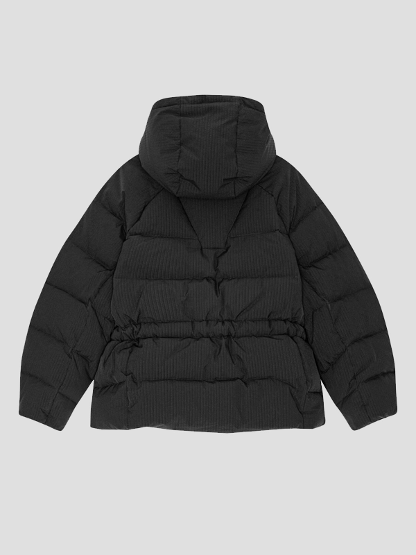 Ganni Black Tech Oversized Puffer Jacket