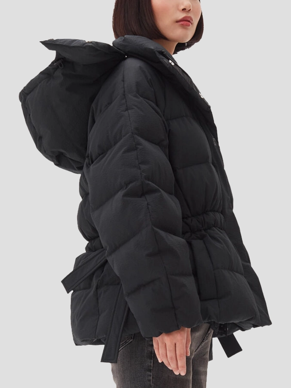 Ganni Oversized Black Puffer Jacket