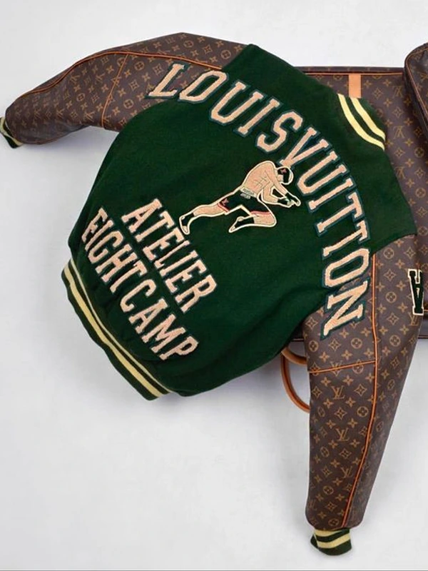 Green and Brown LV Atelier Fight Camp Jacket