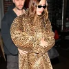 Hailey Bieber Leopard Fur Coat