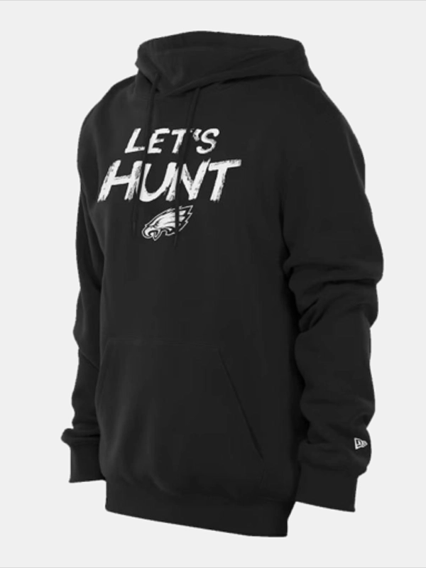 Jalen Hurts Let’s Hunt Eagles Hoodie Black