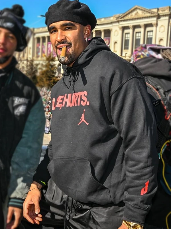 Jalen Hurts Love Hurts Black Hoodie