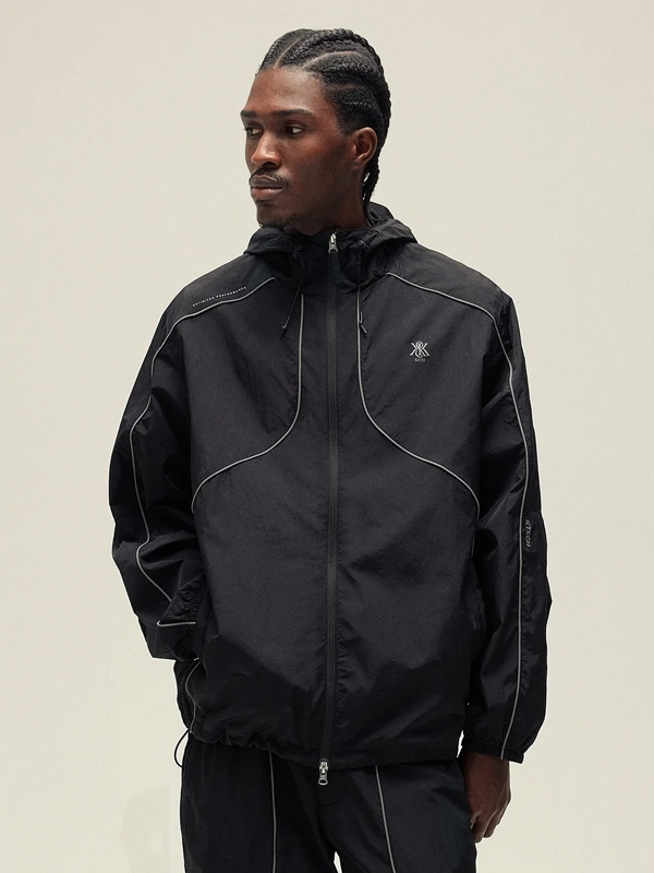 K-Tech Kith Nylon Bolt Shell Black Jacket