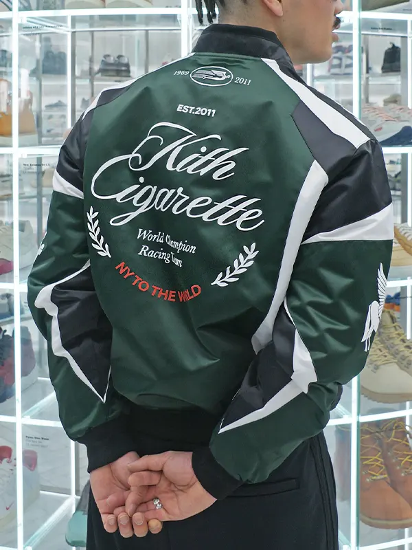 Kith-X-Cigarette-Racing-Green-Bomber-Jacket