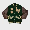 Louis Vuitton Atelier Fight Camp Varsity Jacket Green & Brown