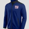 Men's Darius Rucker Collection by Fanatics Royal New York Giants Color Block Polar Fleece Full-Zip Jacket Blue