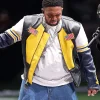 Mustard Super Bowl Leather Jacket