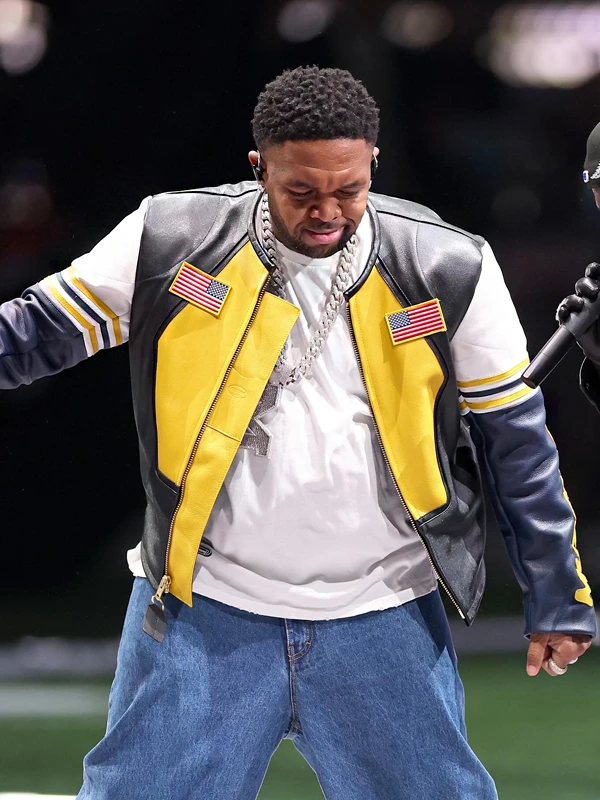 Mustard Super Bowl Leather Jacket