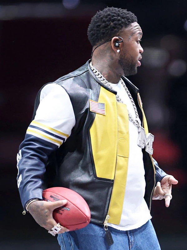 Mustard Super Bowl Vanson Leather Jacket