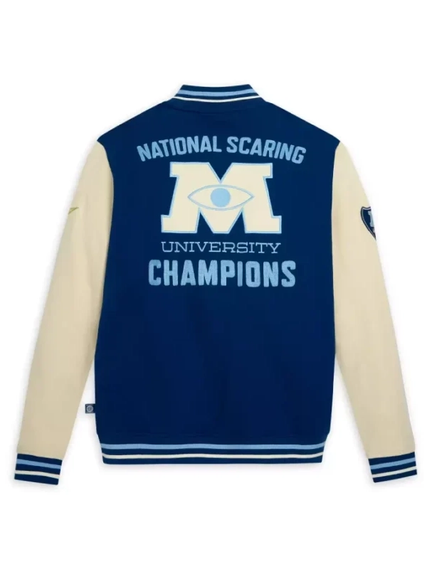 National Scaring Monsters University Champions Varsity Jacket Blue