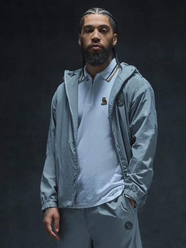 Nylon Track OVO Jacket Grey