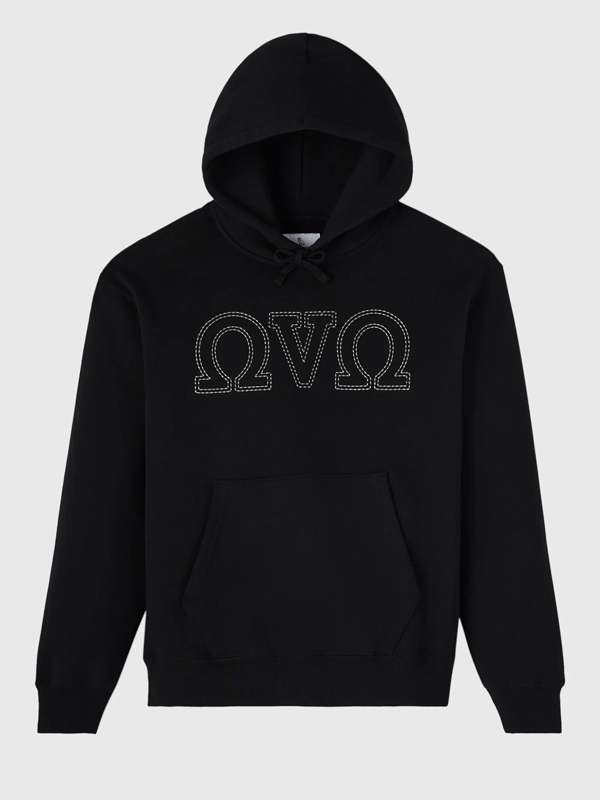 OVO Omega Contrast Stitch Hoodie Black