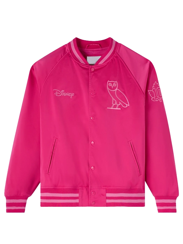 OVO x Disney Valentine’s Satin Jacket Pink