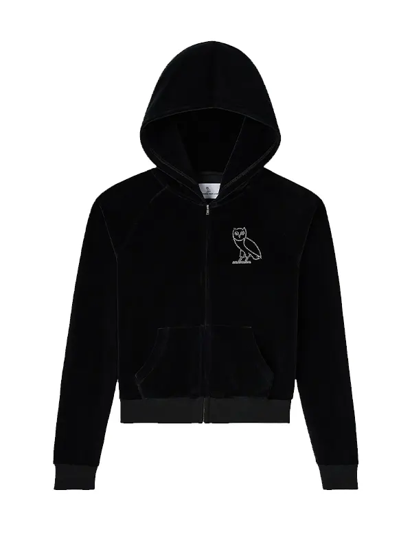 OVO-x-Rhinestone-Crystal-Velour-Hoodie-Black