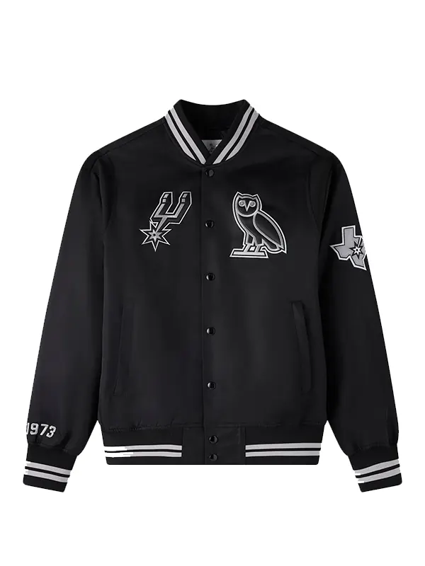 OVO-x-Spurs-Nylon-Jacket-Black