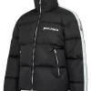 Palm Angels Black Track Puffer Jacket