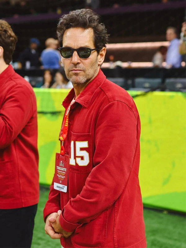 Paul Rudd Super Bowl LIX Jacket Red