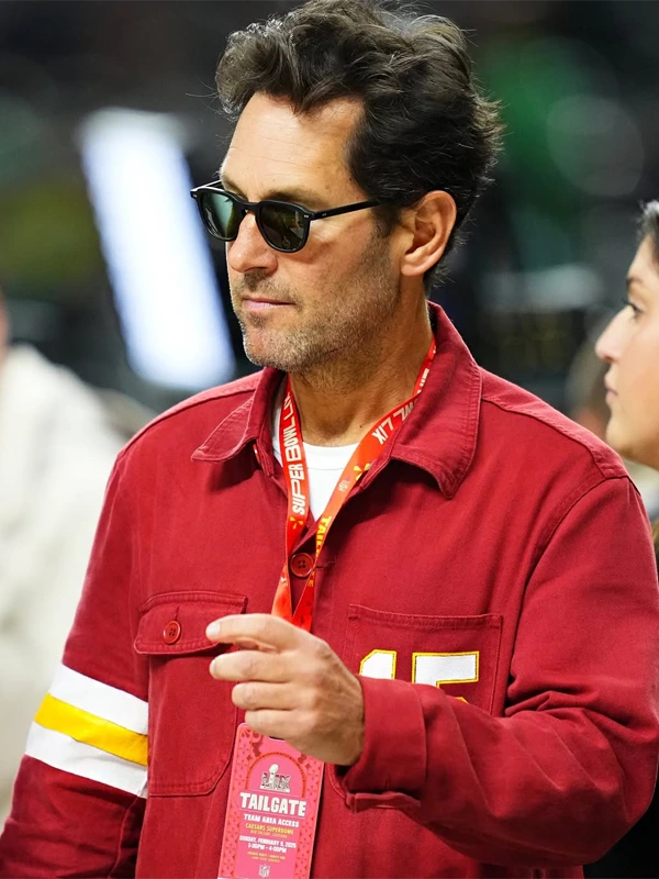 Paul Rudd Super Bowl Red LIX Jacket