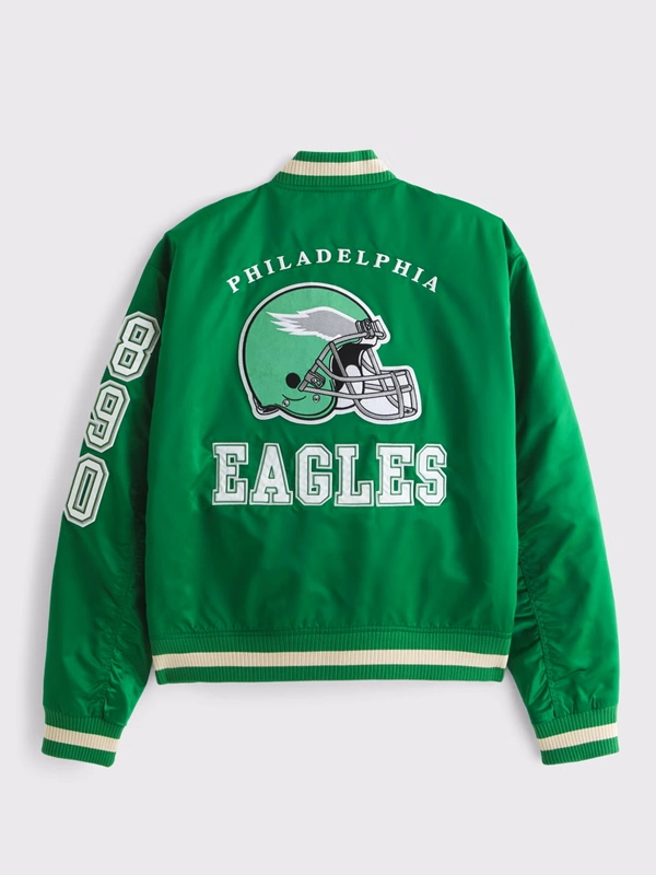 Philadelphia Eagles Varsity Bomber Abercrombie Jacket