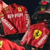 Red Leather Ferrari Jacket