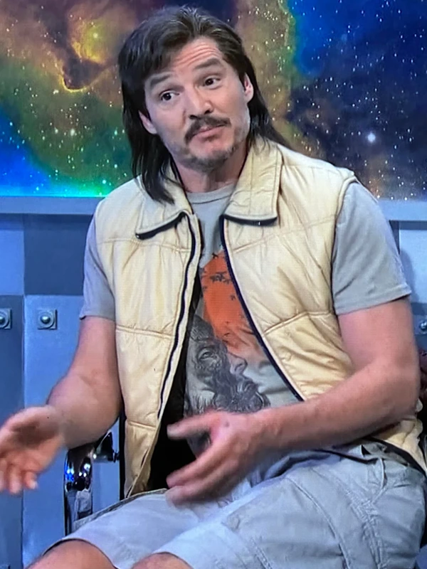 SNL 50th Anniversary Pedro Pascal Puffer Vest