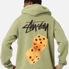 Stussy Dice Hoodie Green