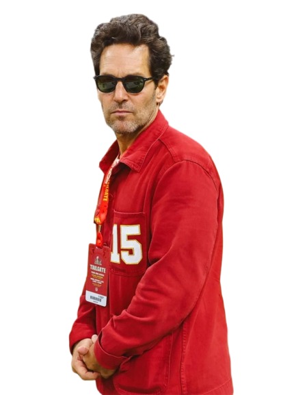 Super Bowl LIX Paul Rudd Red Jacket 15