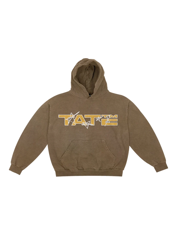 Tate Mcrae Stars Brown Hoodie