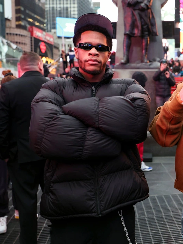 Balenciaga Black Puffer Jacket Devin Haney