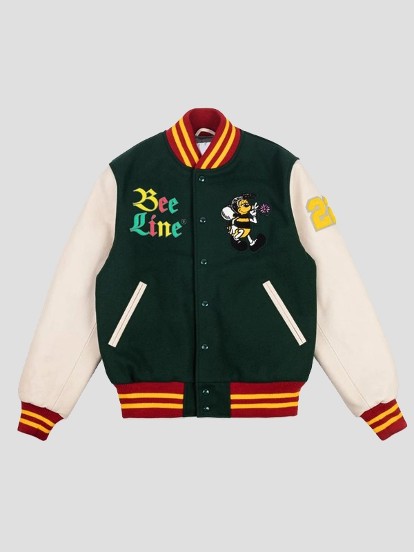 Bee Line Green Varsity Jacket