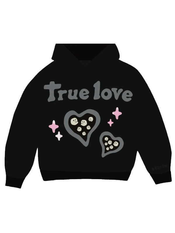 Broken Planet True Love Hoodie Midnight Black