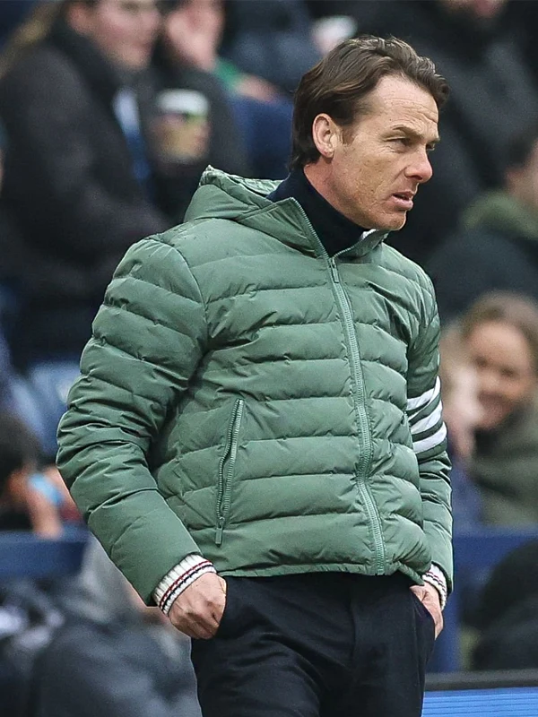 Burnley Scott Parker Green Hooded Puffer Jacket