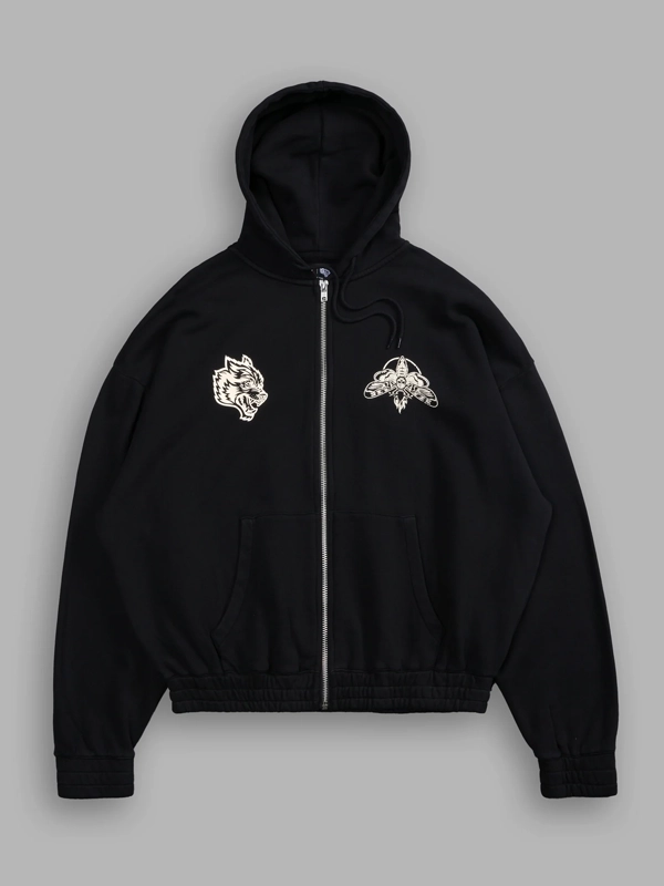 Darc Sport Moth Forever Chambers Black Zip-Up Hoodie