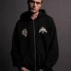 Darc Sport Moth Forever Zip Hoodie Black