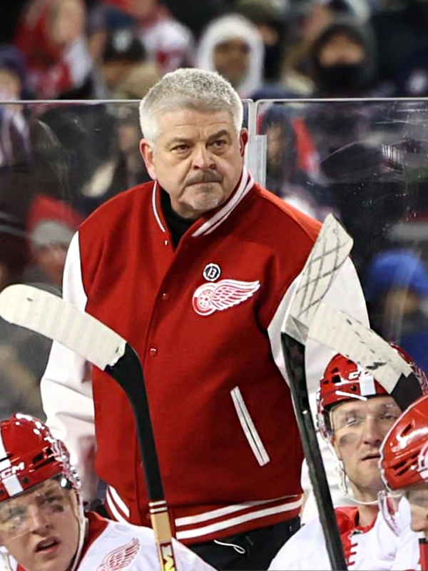 Detroit Red Wings Bomber Jacket Red & White