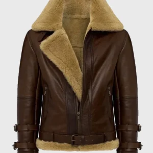 Douglas Aviator RAF SF Shearling Fur Bomber Jacket