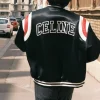 Kim Tae-Hyung Celine Black Varsity Jacket