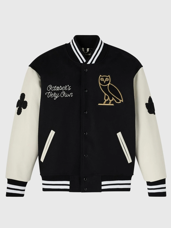 OVO Collegiate Varsity Jacket Black & White