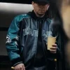 Shooter Mark Wahlberg Eagles Leather Jacket